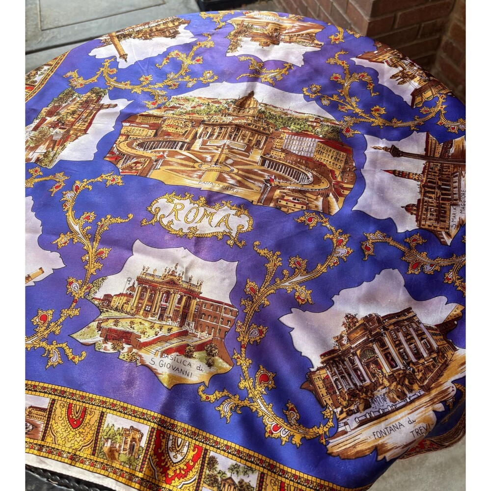 Vintage Roma Italy Scarf